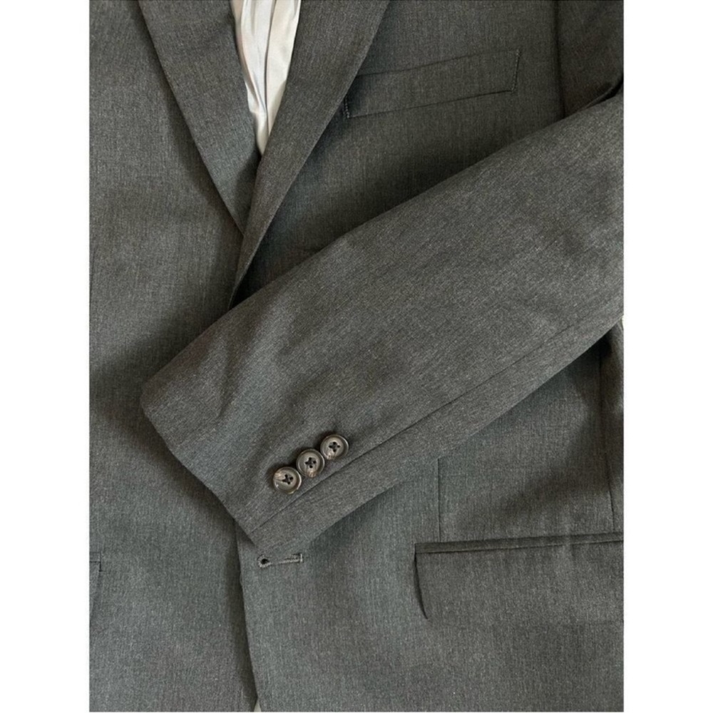 Ralph Lauren Gray Vintage Double Breast Straight Cut Blazer Size S (16R) EUC - Picture 3 of 10